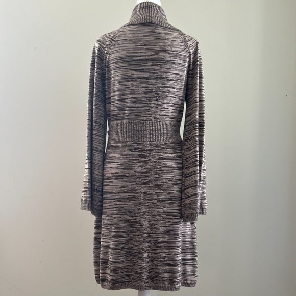 Tad b Brown & Tan Sweater Dress Size M - Picture 2 of 10